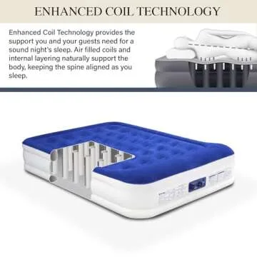 King Koil Luxury Queen Air Mattress with Built-in Pump