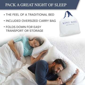 King Koil Luxury Queen Air Mattress with Built-in Pump