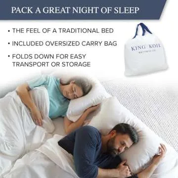 King Koil Luxury Queen Air Mattress with Built-in Pump