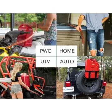 FlowPro Multipurpose Self-Priming Gas Siphon 3/4” x 8’ | Durable Industrial Grade Tubing Siphon Hose | Fuel Siphon for Gas, Oil, Water, Non-Corrosive Chemicals | 7 Gallons/Minute |