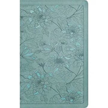 NLT Thinline Reference Bible with Floral Leaf Design