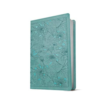 NLT Thinline Reference Bible with Floral Leaf Design