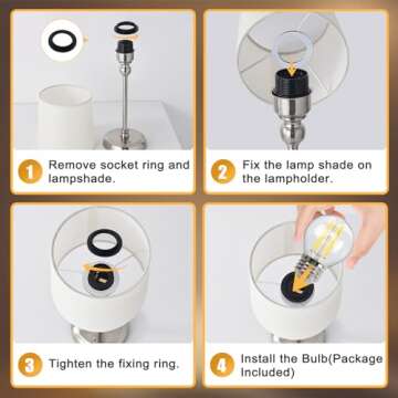 JICAI Cordless LED Table Lamp, 6000mAh Battery Operated Lamp, Portable Rechargeable Cordless Lamp, Touch Dimmable Wireless Lamp Bedside Light for Restaurant/Bedroom/Bars/Offices(High/Gold), LD9257