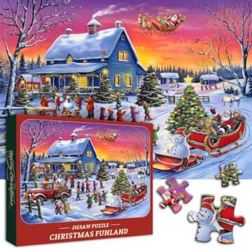 Christmas Jigsaw Puzzle 1000 Pieces for Adults