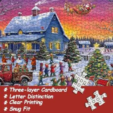 Christmas Jigsaw Puzzle 1000 Pieces for Adults