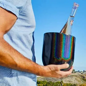 Elegant SNOWFOX Insulated Ice Bucket for Parties and Outdoor Fun