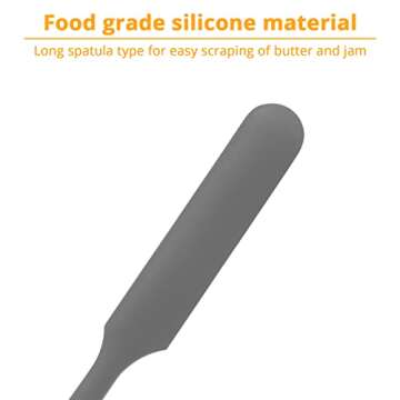 KUFUNG Silicone Spatula: Heat Resistant & Non-Stick 480°F