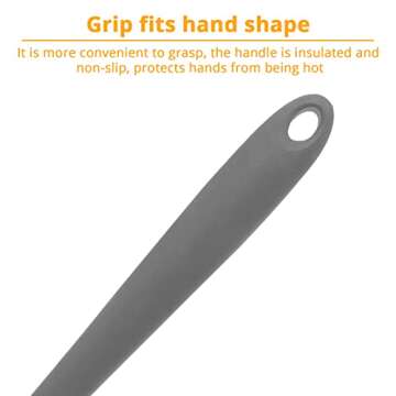 KUFUNG Silicone Spatula: Heat Resistant & Non-Stick 480°F