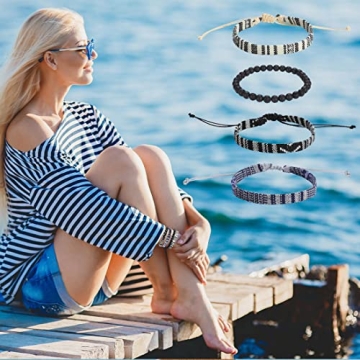 4pcs Beach Bracelet Set - Stylish and Adjustable for All