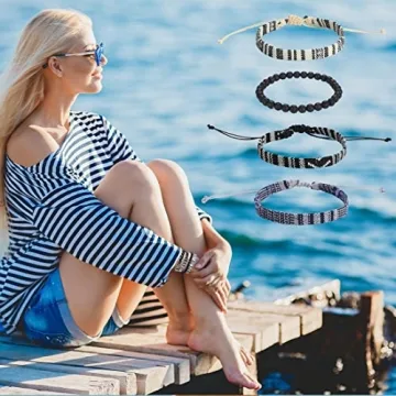 4pcs Beach Bracelet Set - Stylish and Adjustable for All
