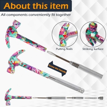 Home-X 6-in-1 Floral Hammer for DIY Projects