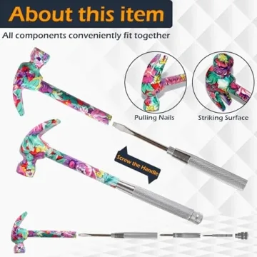 Home-X 6-in-1 Floral Hammer for DIY Projects