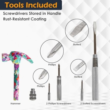 Home-X 6-in-1 Floral Hammer for DIY Projects