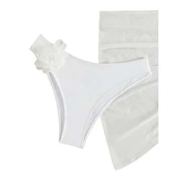 Stylish SOLY HUX 3 Piece Floral Bikini Swimsuit Set