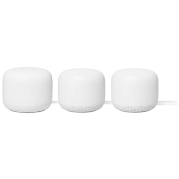 Google Nest WiFi AC2200 Mesh Wi-Fi System 3-Pack Snow