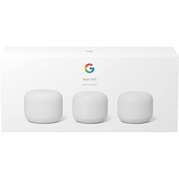 Google Nest WiFi AC2200 Mesh Wi-Fi System 3-Pack Snow