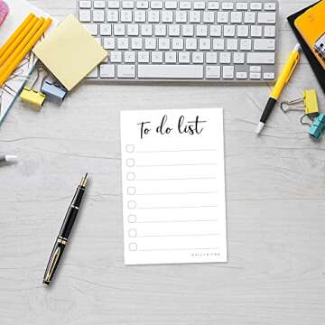 Daily Checklist Notepad | Eco-Friendly Sticky Notes, 2-Pack