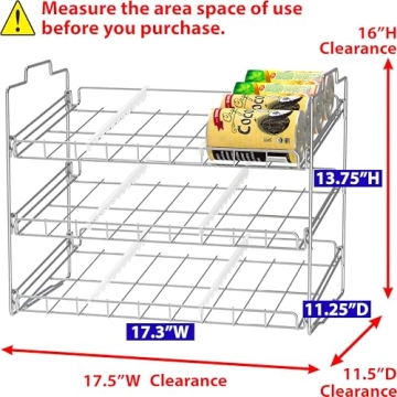 Deco Brothers Stackable Can Rack for Kitchen & Pantry Organization