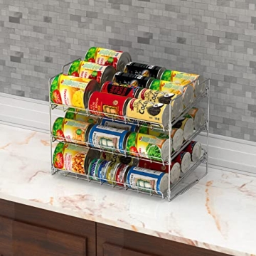 Deco Brothers Stackable Can Rack for Kitchen & Pantry Organization