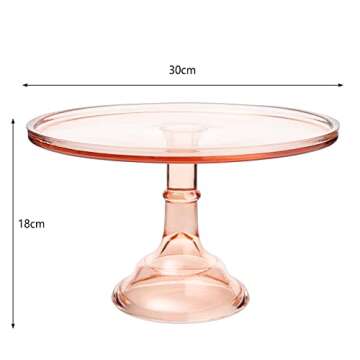 Elegant Colorful Glass Crystal Cake Stand for Celebrations
