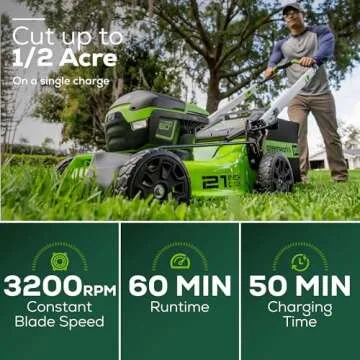 Greenworks 60V Cordless Lawn Mower for Effortless Lawn Care