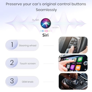 Wireless CarPlay Adapter for iPhone, Convert Wired to Wireless Apple CarPlay Adapter, Mini Size with Extension Cable USB & USB-C/Type-C, Stable Control & No Delay, Black