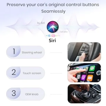 Wireless CarPlay Adapter for iPhone, Convert Wired to Wireless Apple CarPlay Adapter, Mini Size with Extension Cable USB & USB-C/Type-C, Stable Control & No Delay, Black