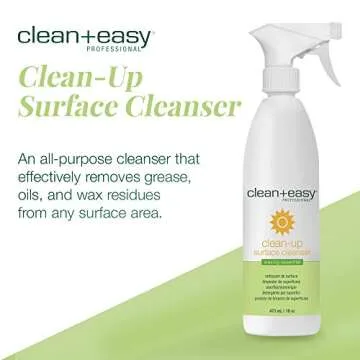 Clean + Easy Clean-up All-purpose Surface Cleanser Spray, Removes Excess Wax, Oil And Grease From Wax Warmers, 16 oz