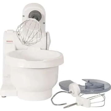 Bosch MUM4405 Compact Tilt-Head Stand Mixer with Pouring Shield, 400 watt, 4 Quart