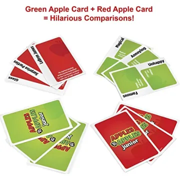 Mattel Games Apples to Apples Junior, The Game of Crazy Comparisons, Board Game with 504 Cards, Family Party Game Especially for Kids, for Kid, Teen & Family Game Night Ages 9 Years & Older