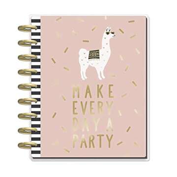 me & my BIG ideas The Happy Planner - Gold Getter Theme - July 2018 to December 2019 - Vertical Layout - Weekly & Monthly Disc-Bound Pages - Scrapbook - Classic Size