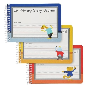 Oxford Jr. Primary Composition Spiral Notebooks, Stylish Kids Journals, Perfect for Early Writers