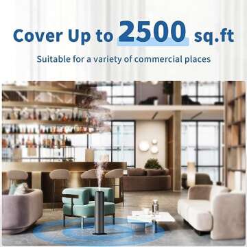 【2024 Upgraded】 BICEDO 600ml Remote Control Scent Air Machine for Home, 2500 sq.ft Waterless Diffuser Essential Oil Diffuser Cold Air Hotel Scent Diffuser for Large Room Office Floor Standing