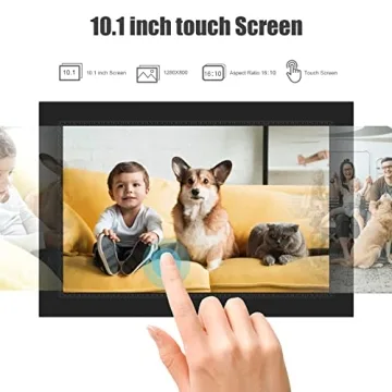 Frameo Digital Photo Frame 10.1 inch WiFi Digital Picture Frame with 1280x800 IPS LCD Touch Screen, Auto-Rotate, Slideshow, Easy Setup to Share Photos or Videos Instantly via Frameo App from Anywhere