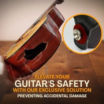 Adjustable Art Tribute Guitar Strap with Bonus Picks and Locks