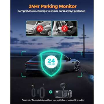 Lensuge 4K+1080P Dual Dash Camera with WiFi