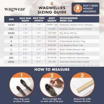 Wagwear WagWellies Waterproof Dog Boots | Non-Slip & Secure Fit