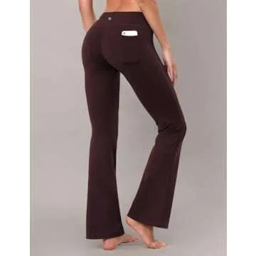 BUBBLELIME Bootcut Yoga Pants with Tummy Control