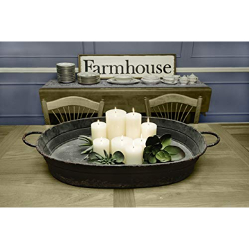 Creative Co-Op Distressed Black Tray for Home Decor