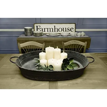Creative Co-Op Distressed Black Tray for Home Decor