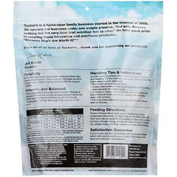 Tucker's Beef & Pumpkin Freeze Dried Dog Food 14oz