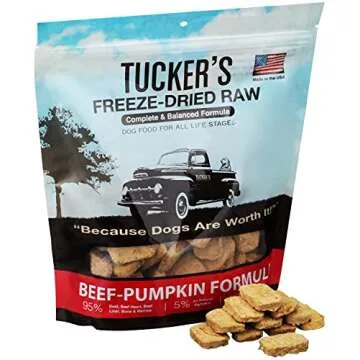 Tucker's Beef & Pumpkin Freeze Dried Dog Food 14oz