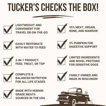 Tucker's Beef & Pumpkin Freeze Dried Dog Food 14oz