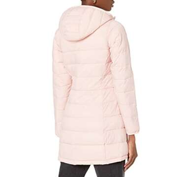 Amazon Essentials Women's Lightweight Full-Zip Water-Resistant Hooded Puffer Coat (Available in Plus Size), Rose, XX-Large