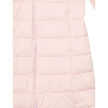 Amazon Essentials Women's Lightweight Full-Zip Water-Resistant Hooded Puffer Coat (Available in Plus Size), Rose, XX-Large