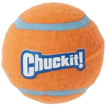 Chuckit! Dog Tennis Ball Dog Toy, Medium (2.5 Inch Diameter) for dogs 20-60 lbs, Pack of 4