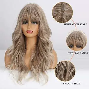 Esmee Blonde Ash Gray Heat-Resistant Cosplay Wig