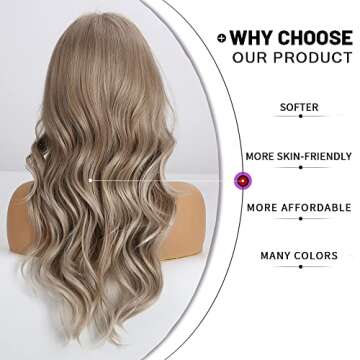 Esmee Blonde Ash Gray Heat-Resistant Cosplay Wig