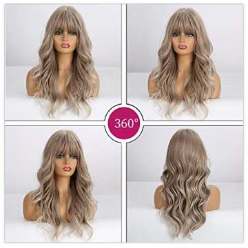 Esmee Blonde Ash Gray Heat-Resistant Cosplay Wig