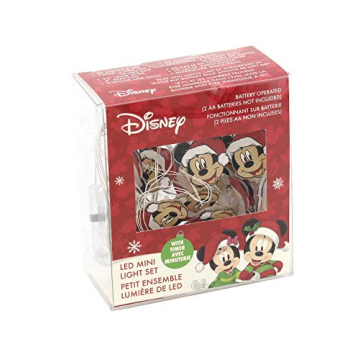 Mickey Mouse Kurt Adler Christmas LED Fairy Lights Boxed